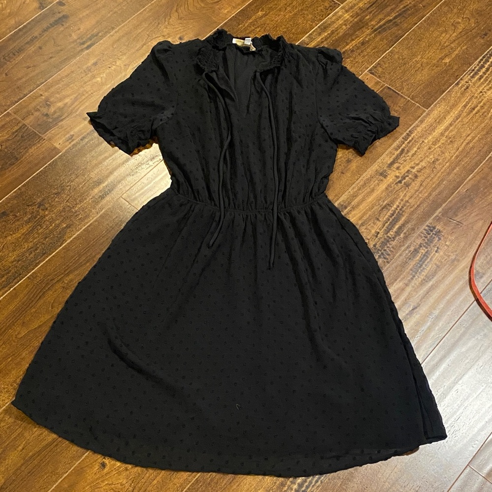 Monteau Black Midi Dress